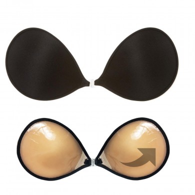 Juliet - SuperBoost™ Luxury Padded Black Stick On Bra Juliet - SuperBoost™ Luxury Padded Black Stick On Bra