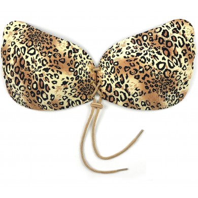 Fierce - Luxury Leopard Print Push Up Stick On Bra Fierce - Luxury Leopard Print Push Up Stick On Bra