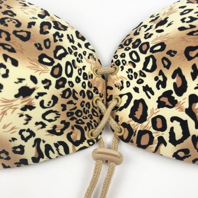 Fierce - Luxury Leopard Print Push Up Stick On Bra Fierce - Luxury Leopard Print Push Up Stick On Bra