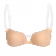 Harper - Seamless Push Up Clear Strap Stick On Bra