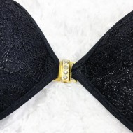 Natalia - Luxury Push-Up Black Lace Stick On Bra