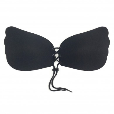Luna - Black Luxury Push Up Drawstring Stick On Bra Luna - Black Luxury Push Up Drawstring Stick On Bra